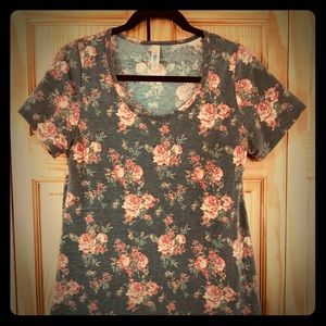 LuLaRoe Floral Classic T Size Medium